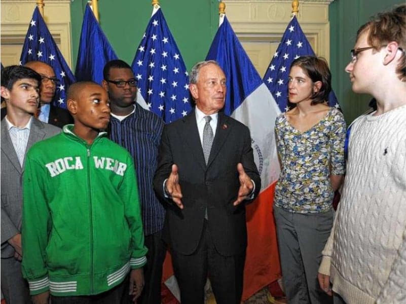 Mayor Bloomberg Classroom Visit